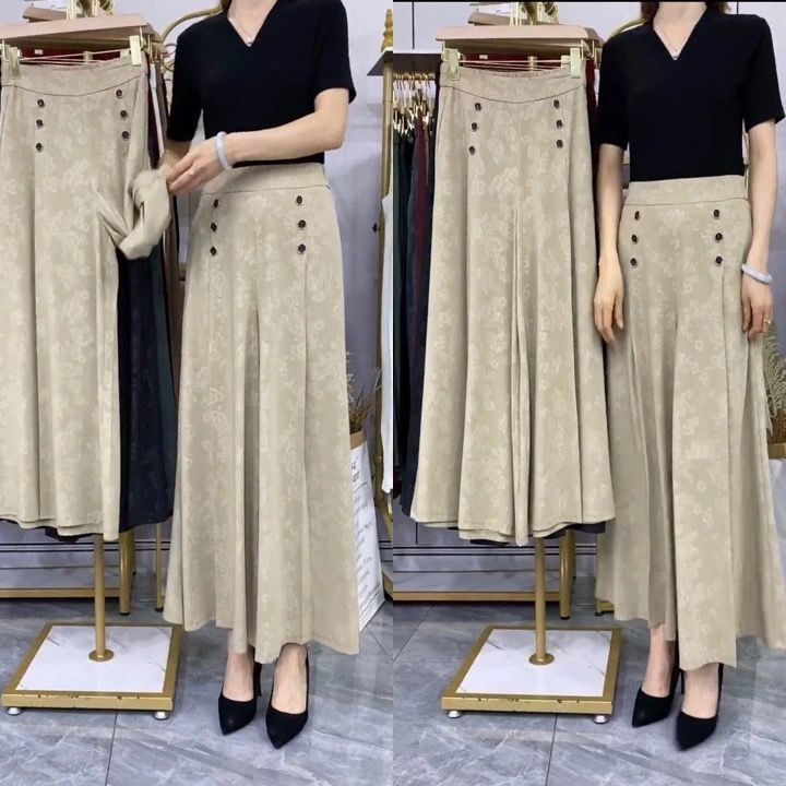 Pantalon à taille haute