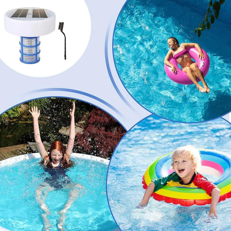 Sun-Powered Pool Ionizer for Crystal Clear Water — Eco-Friendly, Sparkling Clean Pool Water