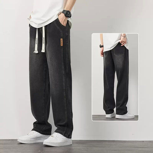 💎 Jeans Droits Amples pour Hommes – Coupe Décontractée, Tissu Respirant & Style Polyvalent 👖