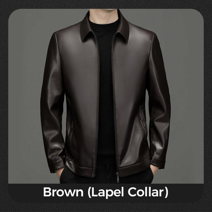 ❄️Soldes d'hiver : 50 % de réduction🔥Veste en Cuir PU Classique pour Homme