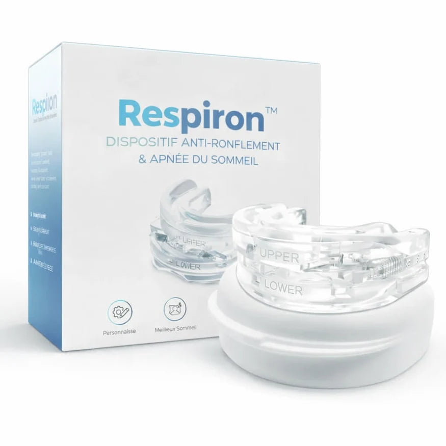 Respiron™ Dispositif Anti-Ronflement & Apnée du Sommeil | Respirez librement et dormez profondément dès la première nuit !