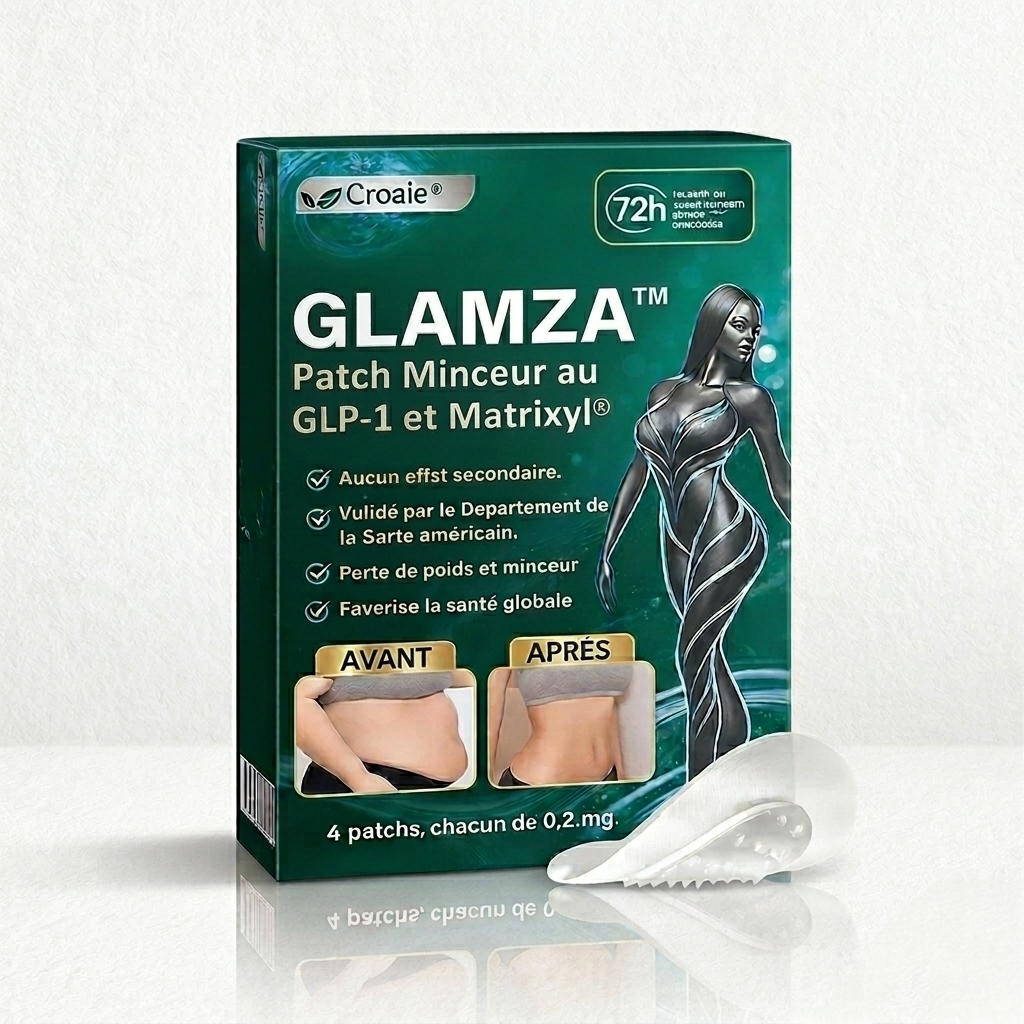 Glamza™ Patch Minceur au GLP-1 et Matrixyl® | Réduit le ventre et raffermit la peau en 7 jours, sans aiguille!