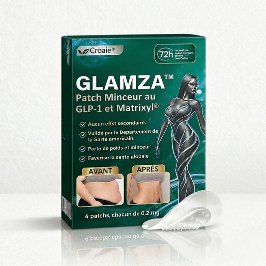 Glamza™ Patch Minceur au GLP-1 et Matrixyl® | Réduit le ventre et raffermit la peau en 7 jours, sans aiguille!
