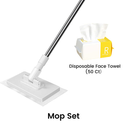 🔥 Promo exclusive -60% sur la Serpillère Réutilisable avec Pince Biomimétique Auto-Serrante, Manche Télescopique 100 cm, Rotation 360° et Écologique (Multi-Surfaces) !