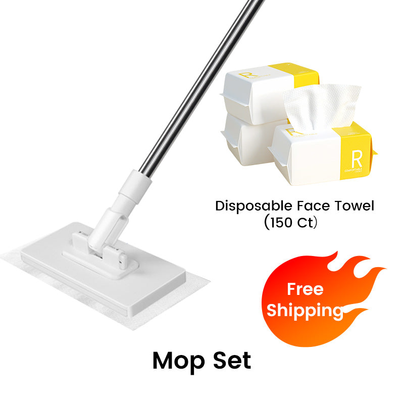 🔥 Promo exclusive -60% sur la Serpillère Réutilisable avec Pince Biomimétique Auto-Serrante, Manche Télescopique 100 cm, Rotation 360° et Écologique (Multi-Surfaces) !