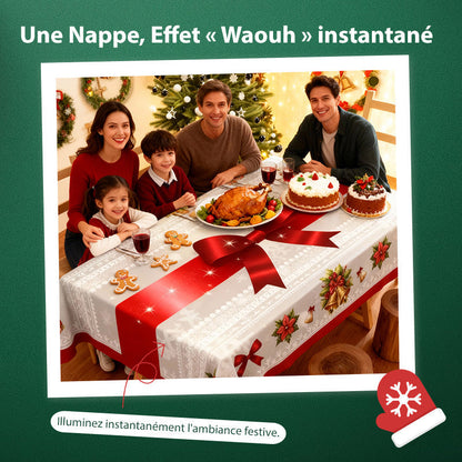 Nappe élégante à motif de Noël – 46% de réduction, stock limité