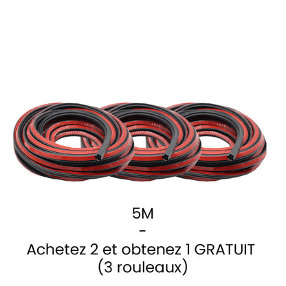 Bande d'Étanchéité en Caoutchouc pour Voiture – Anti-Bruit et Anti-Poussière, Étanchéité Durable et Silencieuse