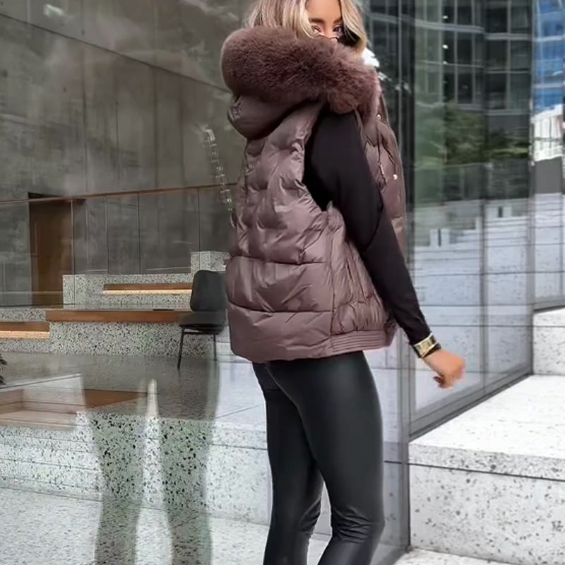 Gilet Doudoune Décontracté Léger pour Femme
