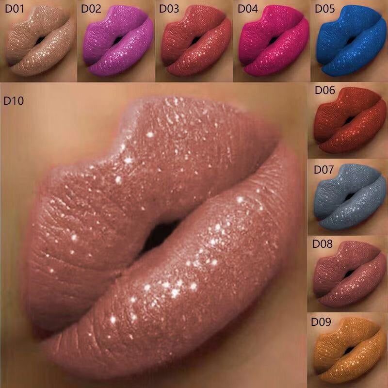 Offre hivernale exclusive : 1 acheté = 1 offert – Rouge à lèvres liquide pailleté métallisé Diamond