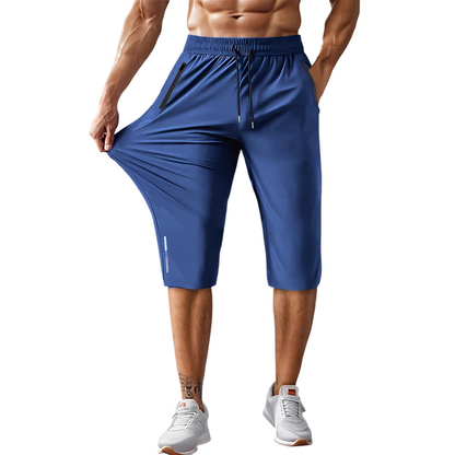 🩳 -50 % pour une durée limitée ! 💨 Pantalon capri de sport à séchage rapide pour homme – extensible, poches avec fermeture éclair, polyvalent 🏃‍♂️