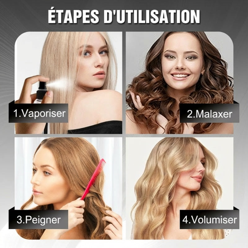 Vente flash – Spray volumateur protéiné pour cheveux, pour un volume immédiat et un soin fortifiant