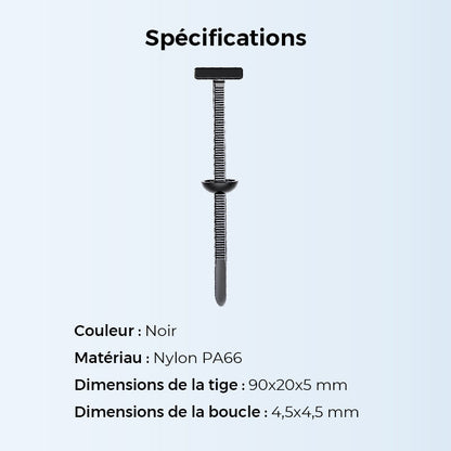 💥🧷 Boucle universelle en nylon pour câble – Serrage rapide, fiable et durable