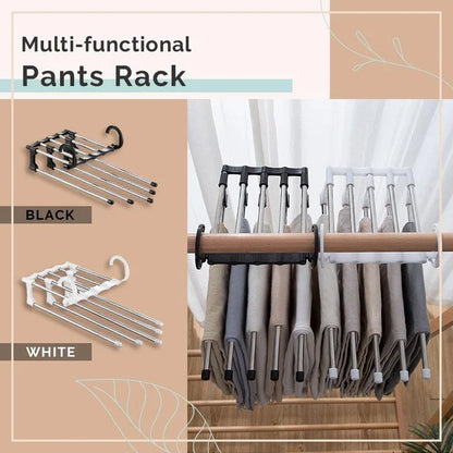 Porte-Pantalons Multifonctionnel — Optimisez votre rangement et gagnez de l'espace. Offre spéciale : Achetez 2, Recevez 3 !