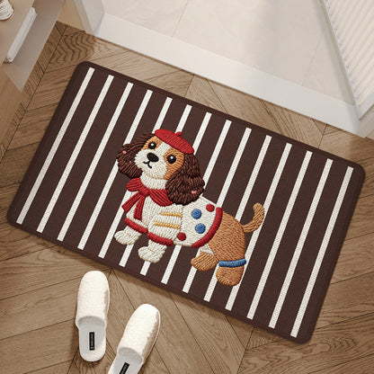 Limited-Time 50% Off: Absorbent Woven Bath Mat with Non-Slip Bottom — Keeps Floors Dry & Safe 🐶🐱