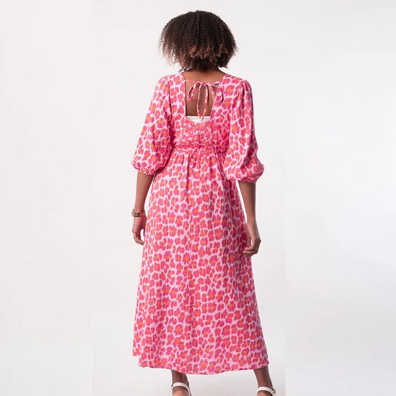 🎀🌸Robe imprimée à col V pour femme
