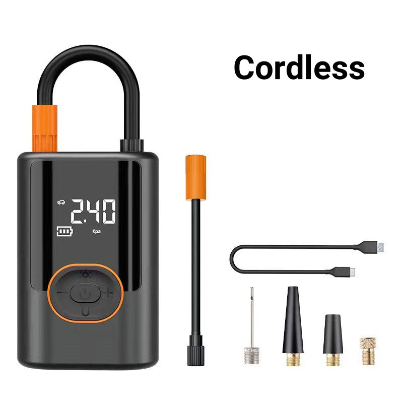 Gonfleur de Pneus Portable Multifonction avec Lumière LED – Compact et Puissant