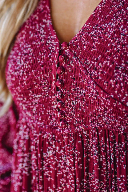 💎Robe Longue à Fleurs en Rayonne – Taille Smockée, Doublure Intégrale & Poches Cachées🌸👗