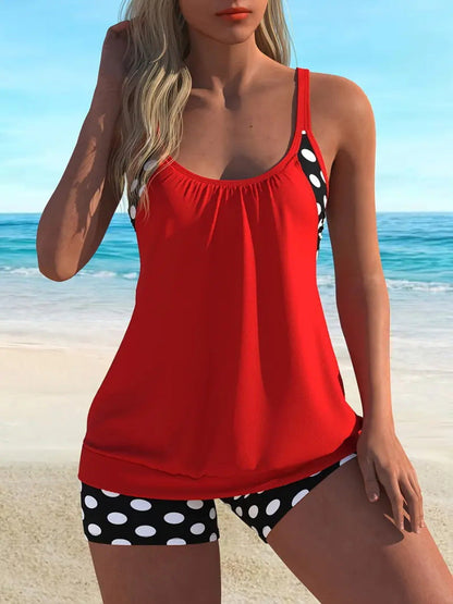🏖️ Été brûlant - 50% de réduction 👙 Maillot de bain deux pièces à pois pour femme ✨