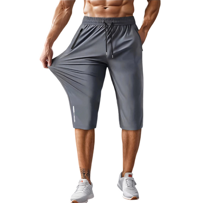 🩳 -50 % pour une durée limitée ! 💨 Pantalon capri de sport à séchage rapide pour homme – extensible, poches avec fermeture éclair, polyvalent 🏃‍♂️