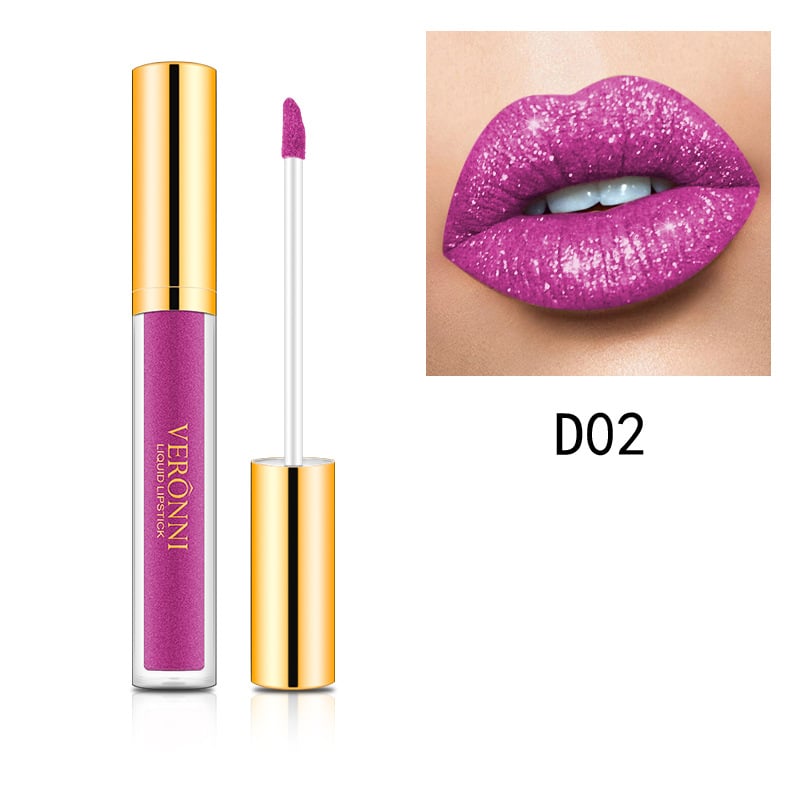 Offre hivernale exclusive : 1 acheté = 1 offert – Rouge à lèvres liquide pailleté métallisé Diamond