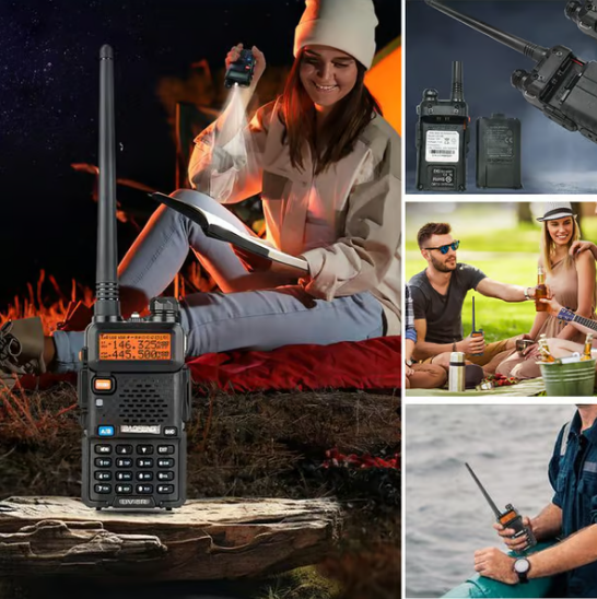 Radio amateur UV-5R longue portée – radio bidirectionnelle double bande Walkie-Talkie