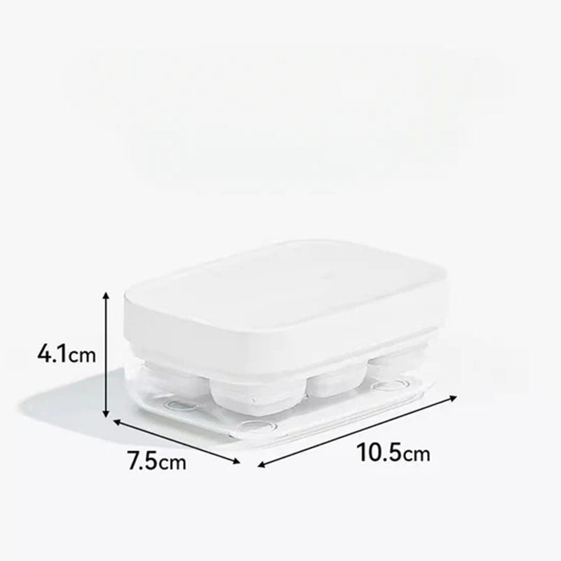 Promo limitée 50% : Mini Bac à Glaçons Réutilisable 6 Compartiments – Fermeture Rapide, Sans BPA, Démoulage Facile, Silicone Alimentaire, Compact pour Petit Congélateur