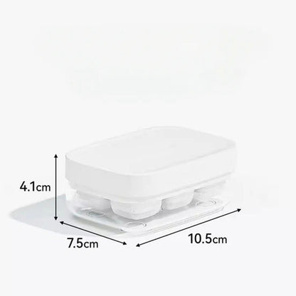Promo limitée 50% : Mini Bac à Glaçons Réutilisable 6 Compartiments – Fermeture Rapide, Sans BPA, Démoulage Facile, Silicone Alimentaire, Compact pour Petit Congélateur