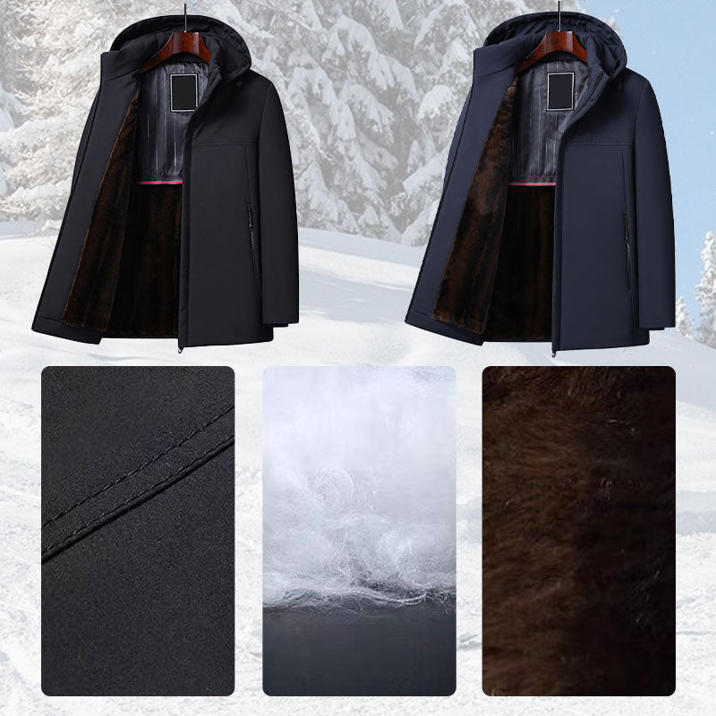 ❄️Offres spéciales hiver❄️Parka thermique épaisse à capuche pour homme