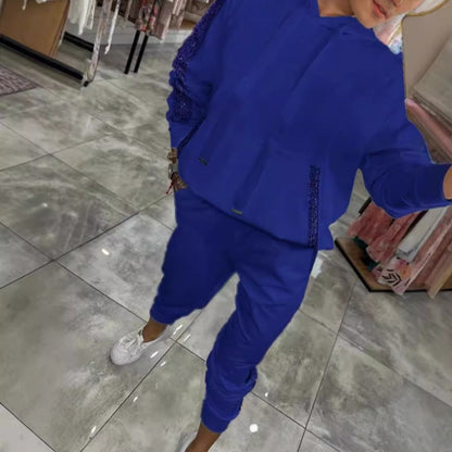 🌷Limited Time Half Price - 2-Piece Drawstring Hooded Top and Pants 💞 pour femmes