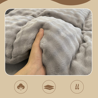 ⚡ Promo exceptionnelle – 69% de réduction : Ensemble de Couette en Velours Lait 1800F avec Housse et Fermeture Éclair pour une Chaleur Douce et un Confort Inégalé cet Hiver ❄️✨