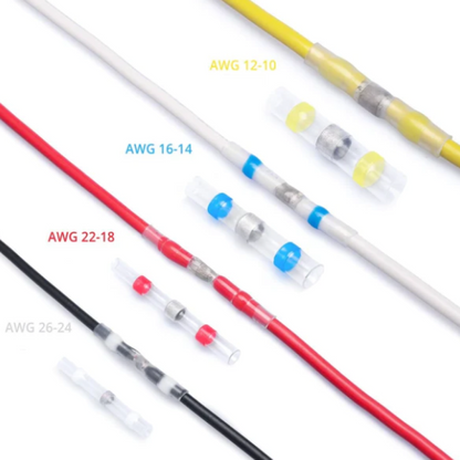 Promo Flash 50% — Kit de Connecteurs Étanches à souder Solderstick IP67, 4 Tailles de Câbles, 3 Étapes Faciles, Pour Câblage Auto/Bateau/Électronique