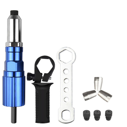 Kit Adaptateur Professionnel pour Pistolet à Rivets avec 4 Boulons de Buse