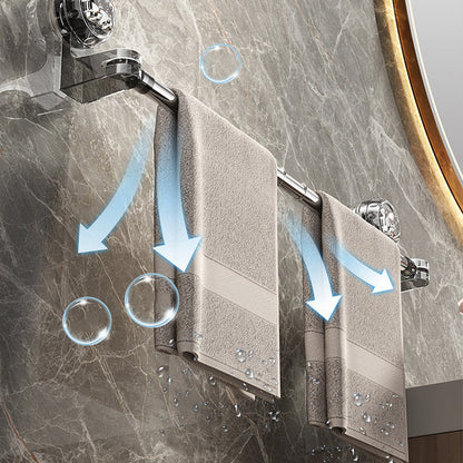 🛁✨ Light Luxury No-Punch — Barre porte-serviettes rétractable à ventouse, design léger et sans perçage