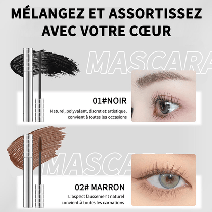 💄 Offre duo : Achetez 1, Obtenez 1 gratuit – Mascara waterproof et flexible pour une tenue longue durée, sans paquets et un volume naturel qui sublime le regard 👁️
