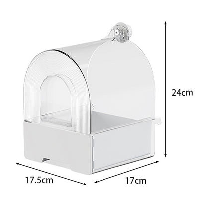 Bassin 2-en-1 pour le bain et l’alimentation des perroquets — pratique et polyvalent