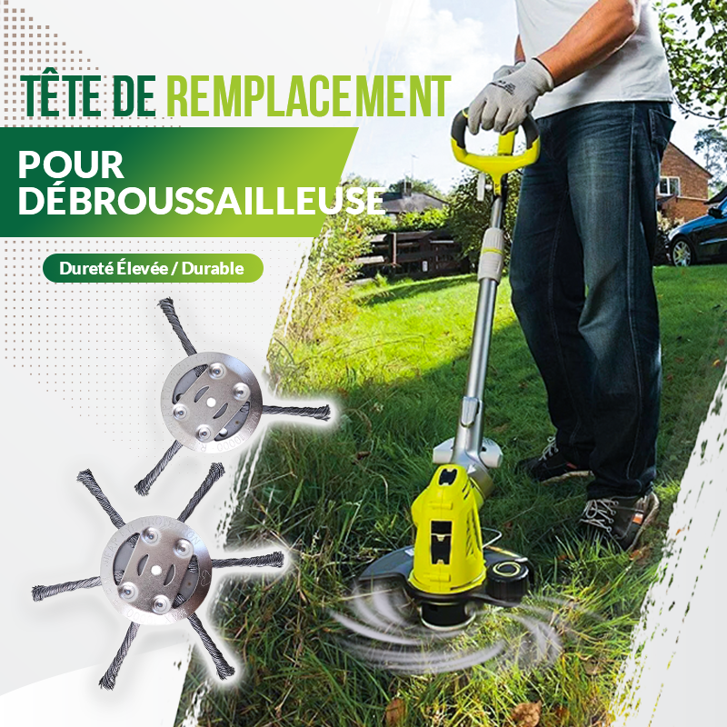 🌿 OFFRE SPÉCIALE : 1 ACHETÉE, 1 OFFERT – Tête de Remplacement Universelle pour Débroussailleuse, Installation Ultra-Facile et Construction Durable pour le Jardinage ✨