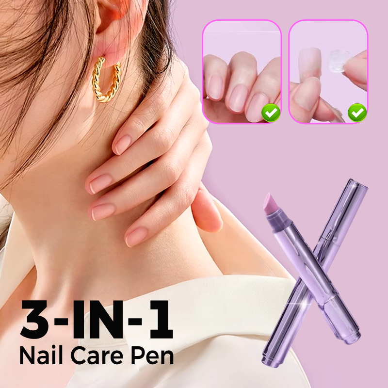 💜Offre exclusive : Achetez-en 1, Obtenez-en 1 gratuit 💜 Nouveau stylo de soin des ongles 3 en 1 – version améliorée 2025