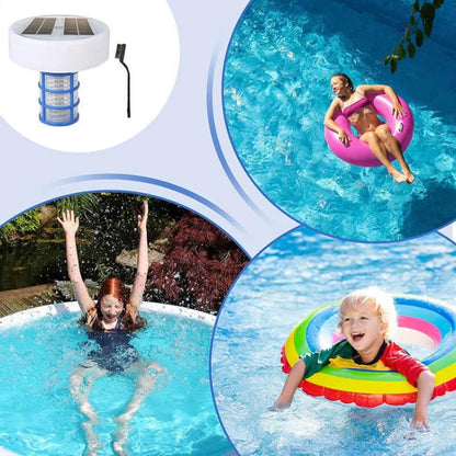 Sun-Powered Pool Ionizer for Crystal Clear Water — Eco-Friendly, Sparkling Clean Pool Water