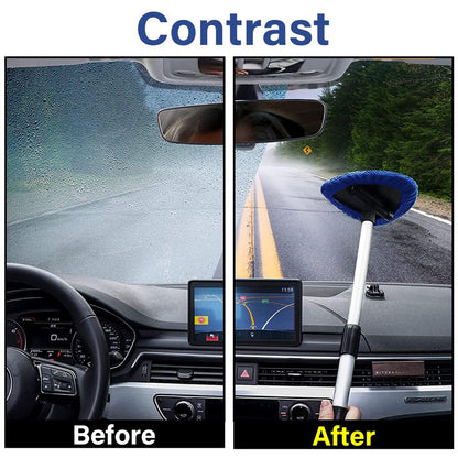Kit de Nettoyage pour Pare-Brise de Voiture – Extensible et Rotatif à 180°