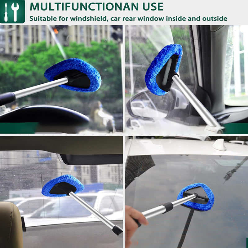Kit de Nettoyage pour Pare-Brise de Voiture – Extensible et Rotatif à 180°