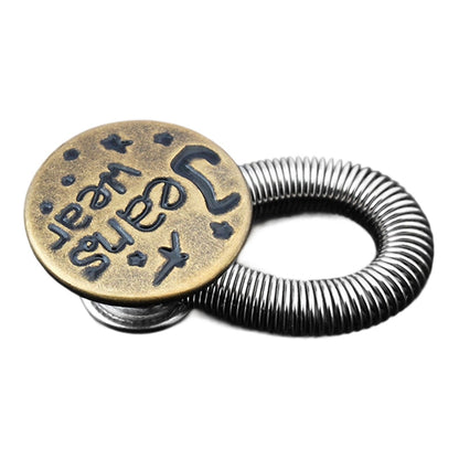 🔝 Bouton d'extension de taille à ressort métallique pour jeans – pratique, durable et facile à installer