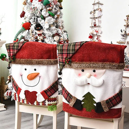 Housse de chaise Noël – Déco festive et élégante pour vos tables de fête