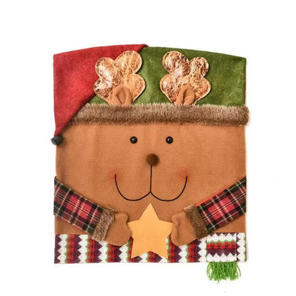 Housse de chaise Noël – Déco festive et élégante pour vos tables de fête