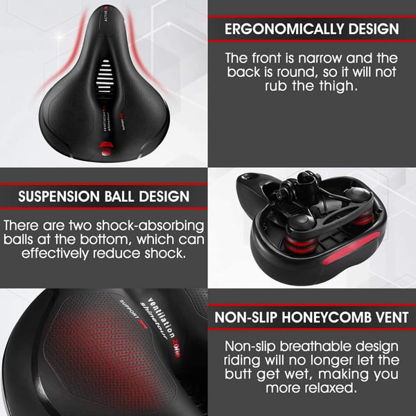 🔥🎁Selle de Vélo Confortable et Respirante