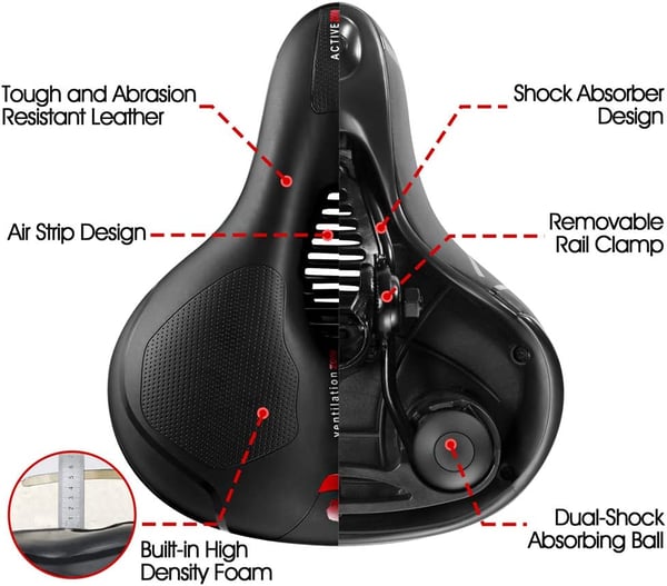 🔥🎁Selle de Vélo Confortable et Respirante