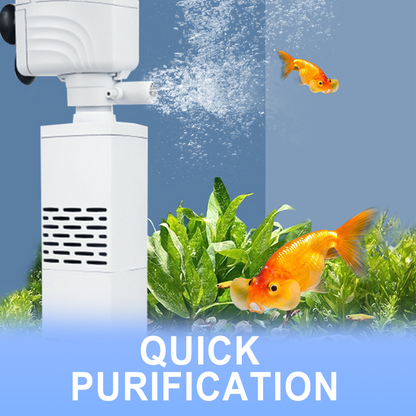 🌊✨Filtre 3 en 1 pour aquarium – filtration, oxygénation et pompage d’eau tout-en-un pour un aquarium sain🐠