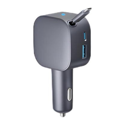 Chargeur de Voiture Compact à Câble Rétractable📢📢3 dernières heures : Grande vente⏰⏰