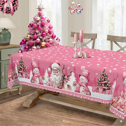 🔥50% DE RÉDUCTION sur la Nappe de Noël Classique ✨ Motifs Festifs Variés • Tissu Polyester Résistant aux Taches • Tailles Adaptées à Toutes les Tables 🍽️
