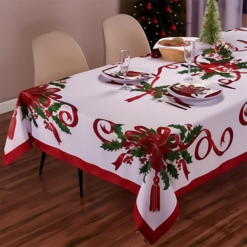 🔥50% DE RÉDUCTION sur la Nappe de Noël Classique ✨ Motifs Festifs Variés • Tissu Polyester Résistant aux Taches • Tailles Adaptées à Toutes les Tables 🍽️