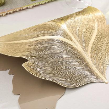 Set de table 3D en feuille d'or – résistant à la chaleur, élégant pour la salle à manger